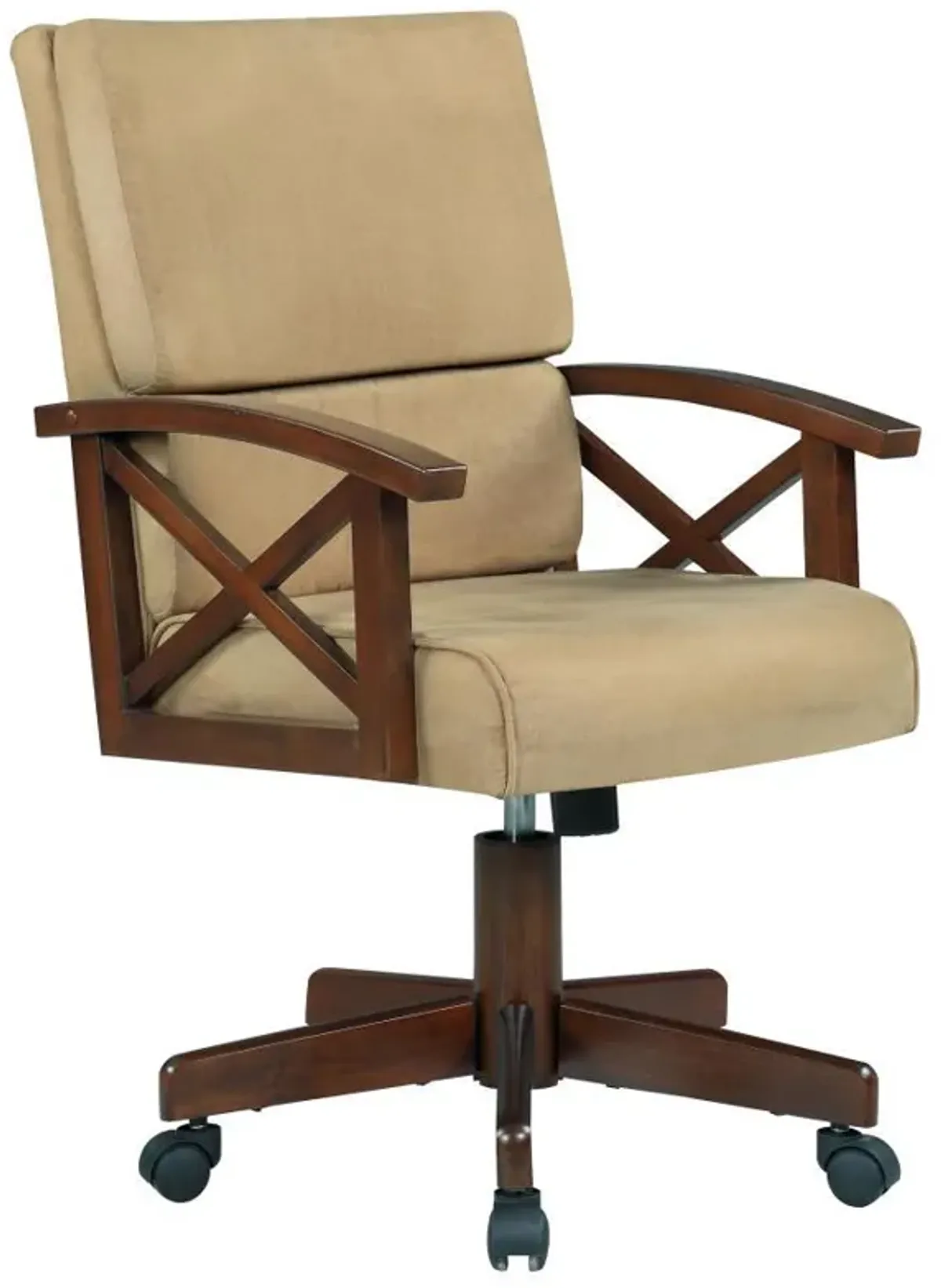 Marietta - Upholstered Swivel Dining And Game Chair - Tobacco