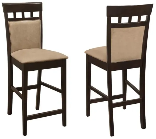 Gabriel - Closed Back Counter Chair (Set of 2) - Cappuccino