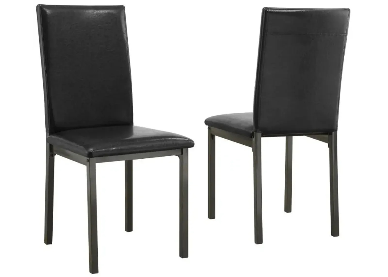 Garza - Upholstered Dining Side Chairs (Set of 2) - Black