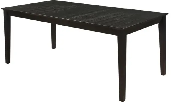 Louise - Rectangular Extension Leaf Dining Table - Black