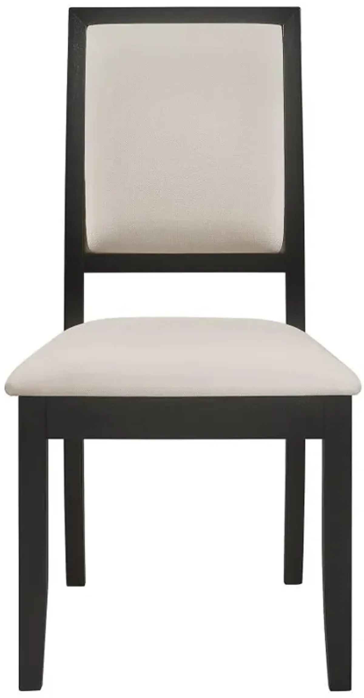 Louise - Upholstered Dining Side Chairs (Set of 2) - Black And Cream