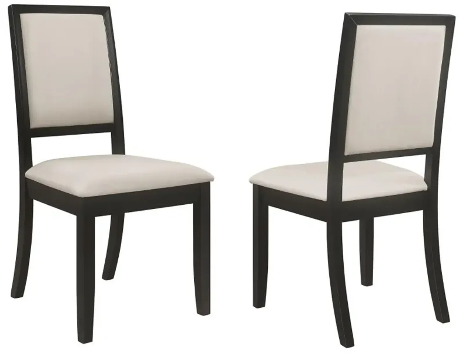 Louise - Upholstered Wood Dining Side Chairs (Set of 2) - Black