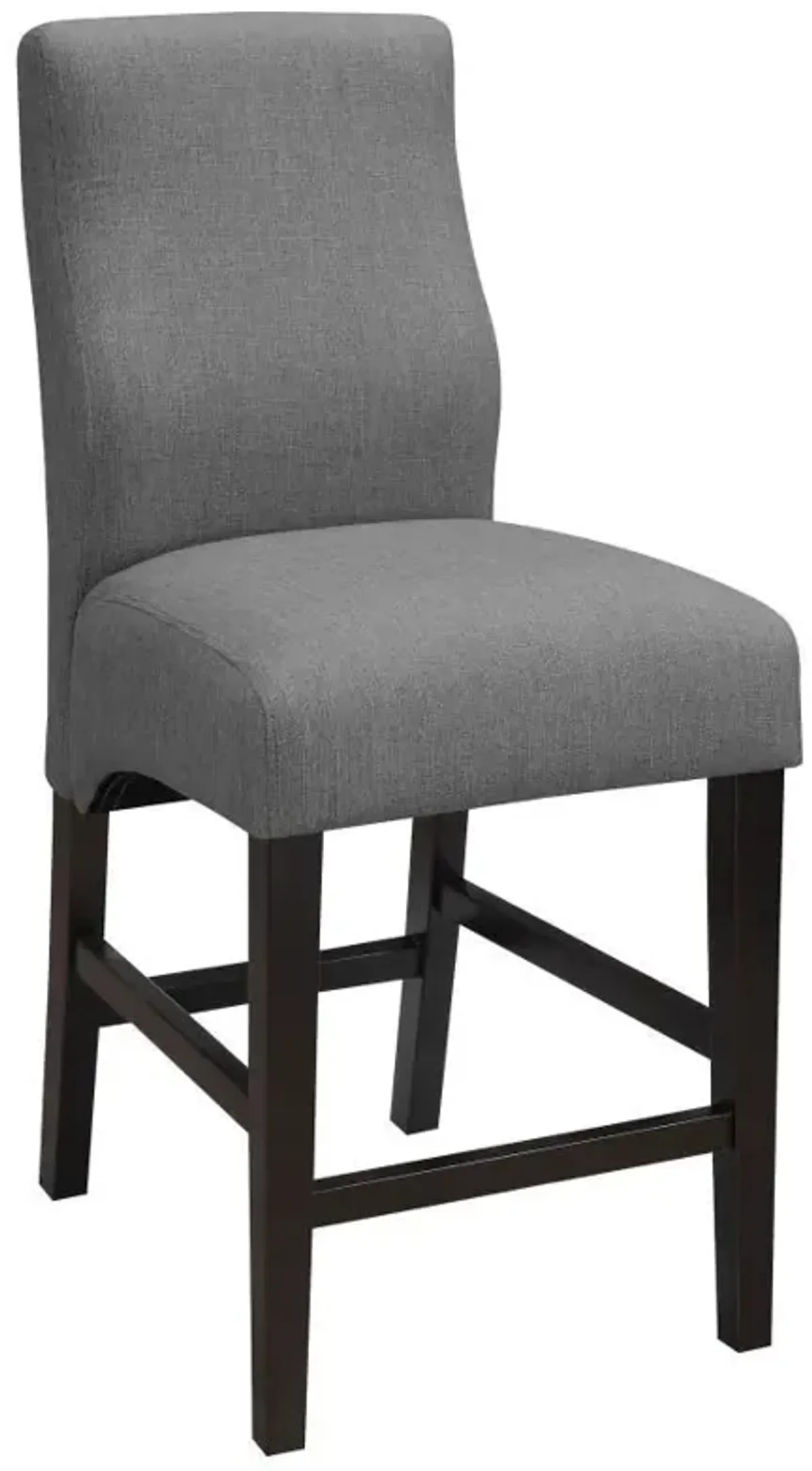 Mulberry - Fabric Upholstered Counter Chair (Set of 2) - Gray