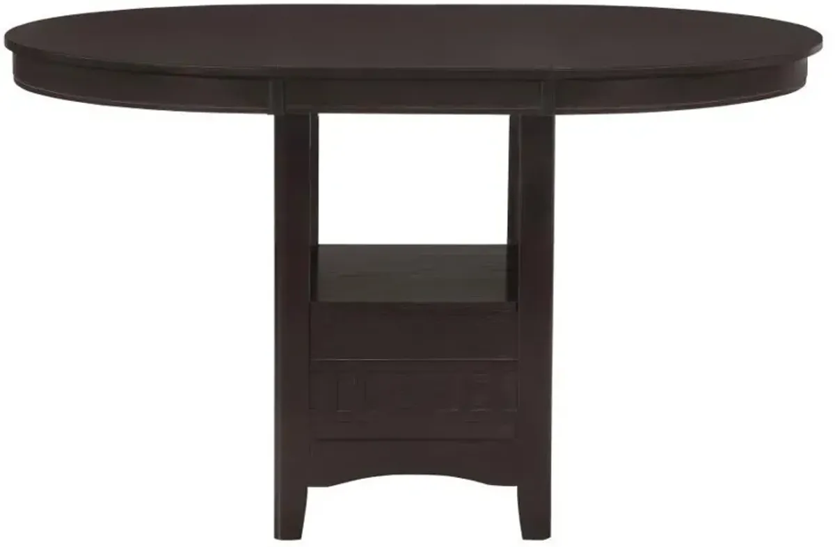 Lavon - Oval Extension Counter Dining Table - Espresso