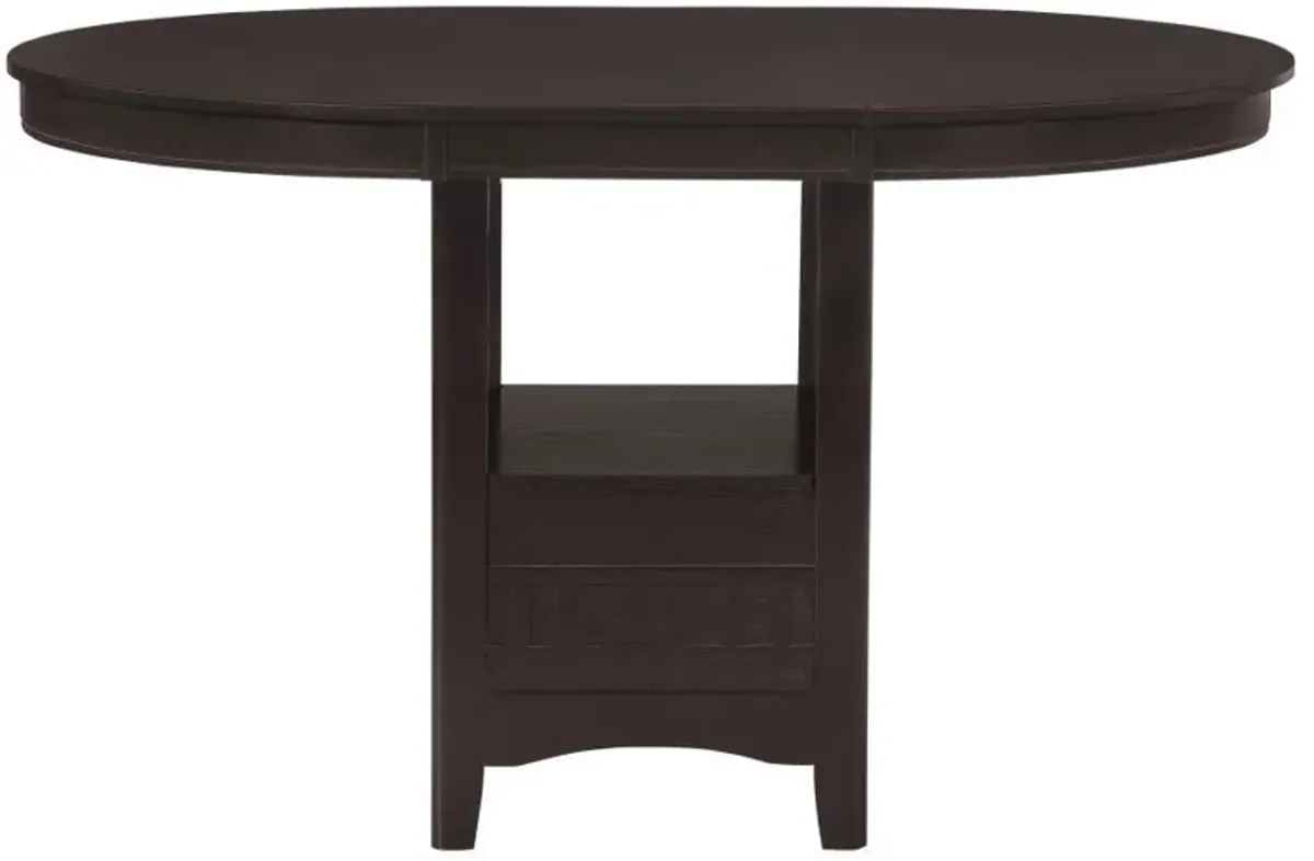 Lavon - Oval Counter Height Table - Espresso