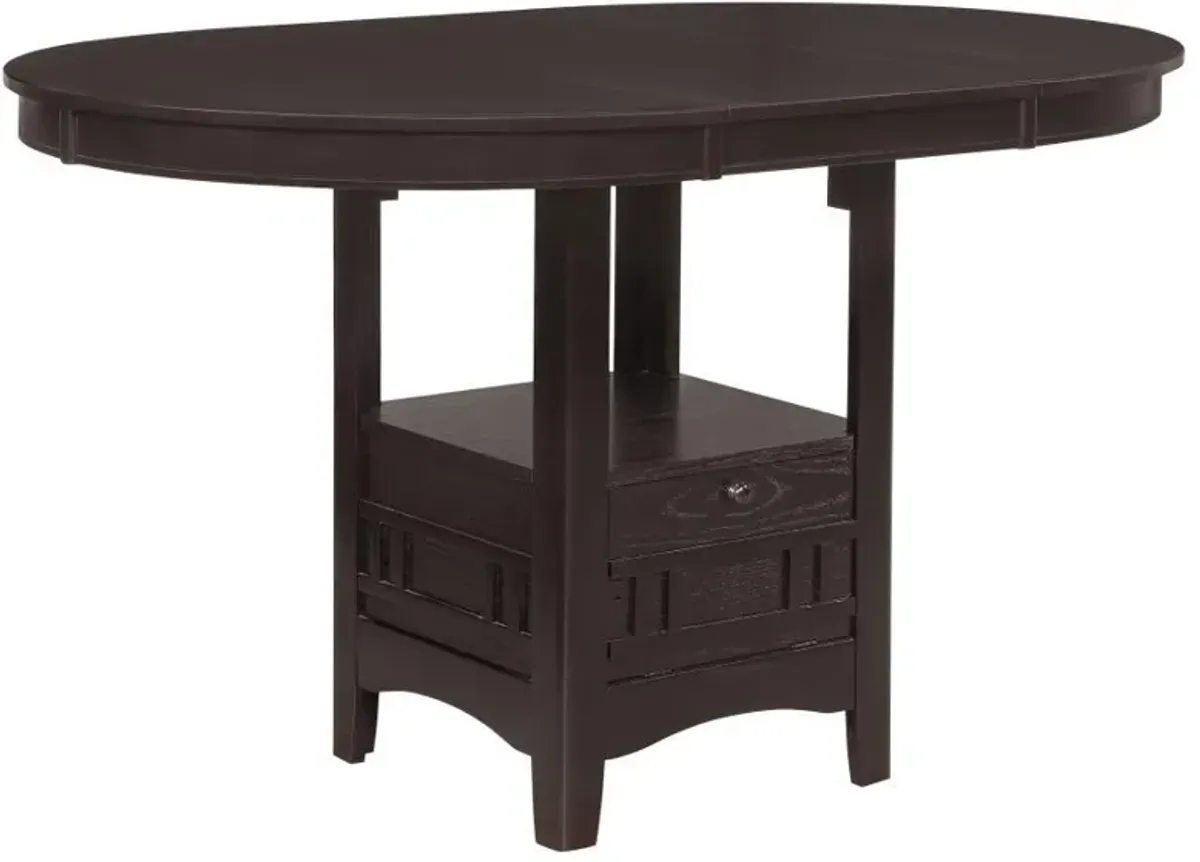 Lavon - Oval Extension Counter Dining Table - Espresso