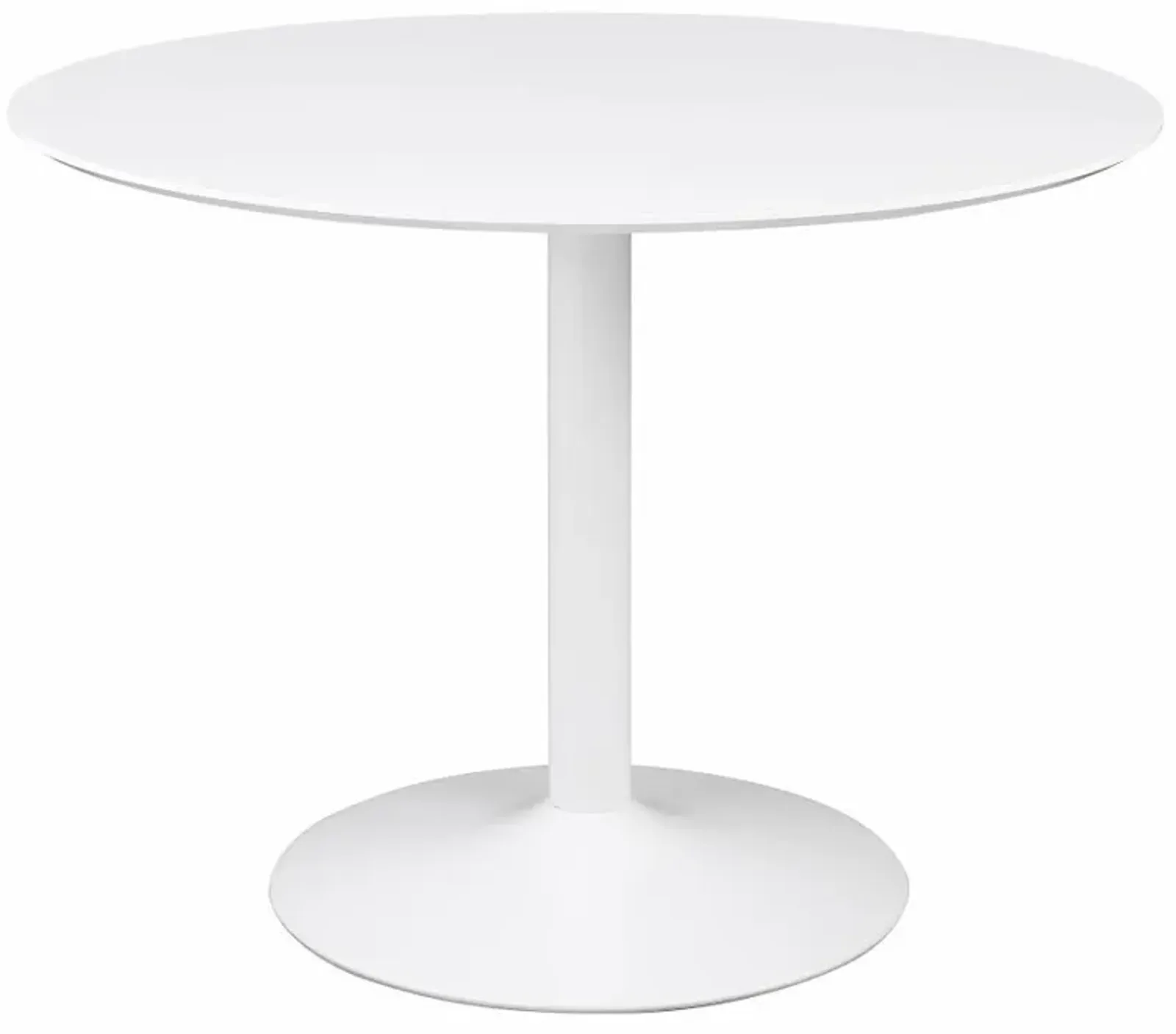 Lowry - Round Wood Top Dining Table - White