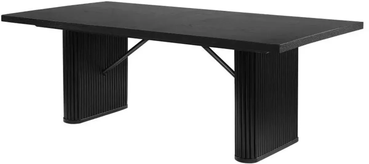 Catherine - Rectangular Wood Dining Table - Black