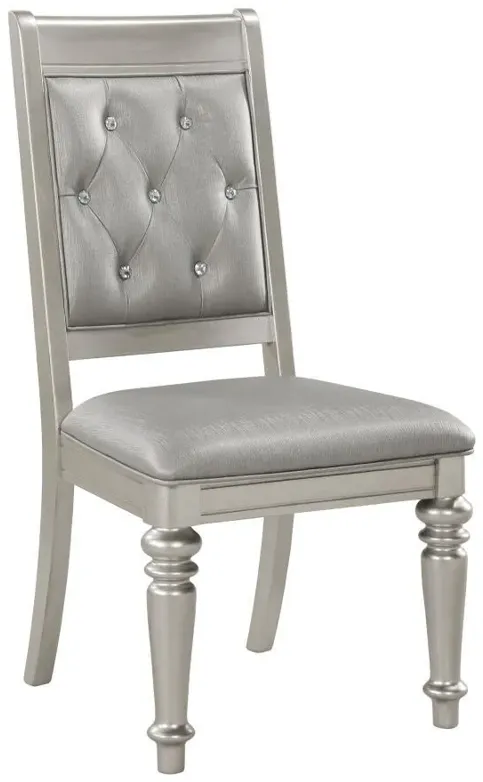 Bling Game - Open Back Side Chairs (Set of 2) - Metallic