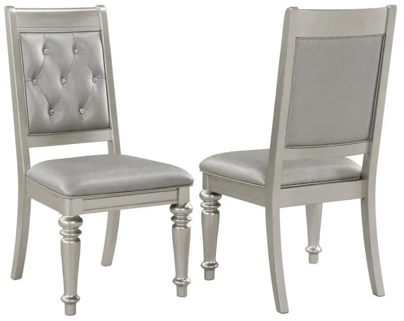 Bling Game - Open Back Side Chairs (Set of 2) - Metallic