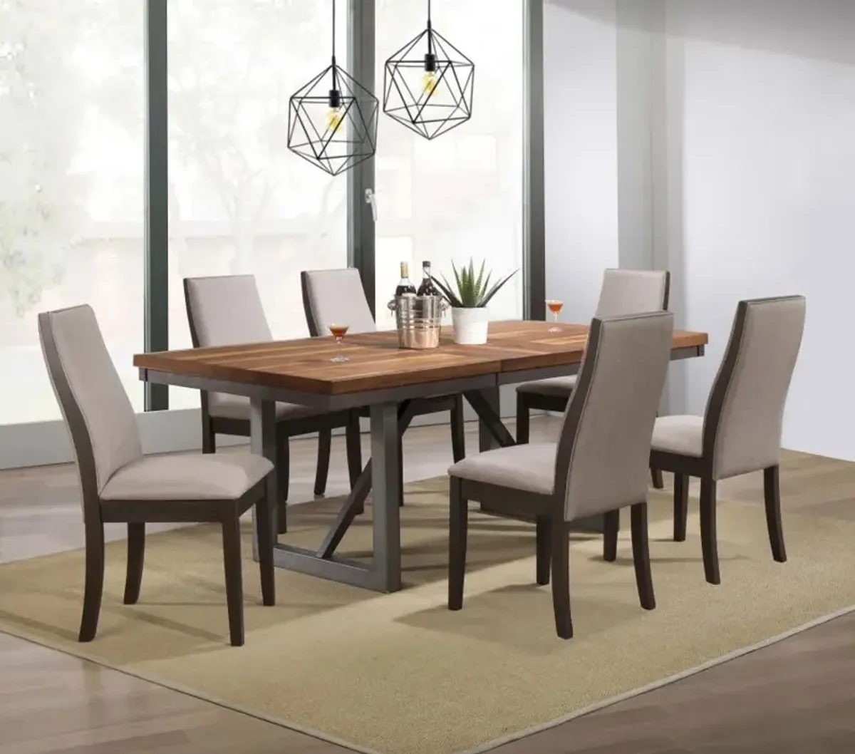 Spring Creek - Extension Dining Table - Natural Walnut