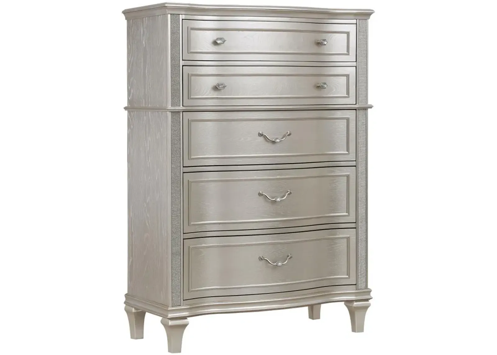 Evangeline - 6-Drawer Bedroom Chest - Silver Oak