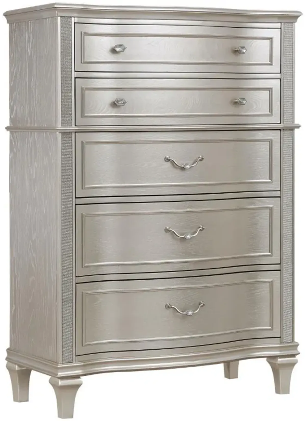 Evangeline - 6-Drawer Bedroom Chest - Silver Oak