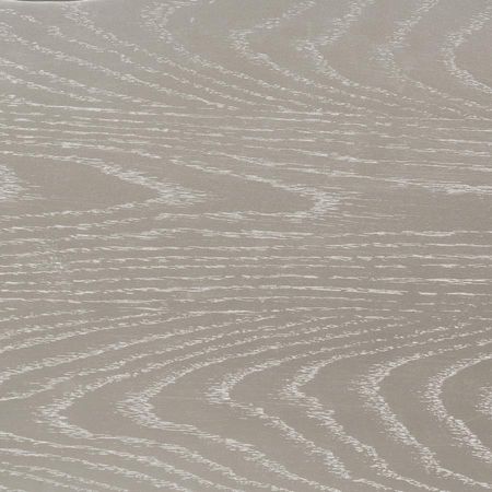 Evangeline - Upholstered Demilune Bench - Ivory And Silver Oak