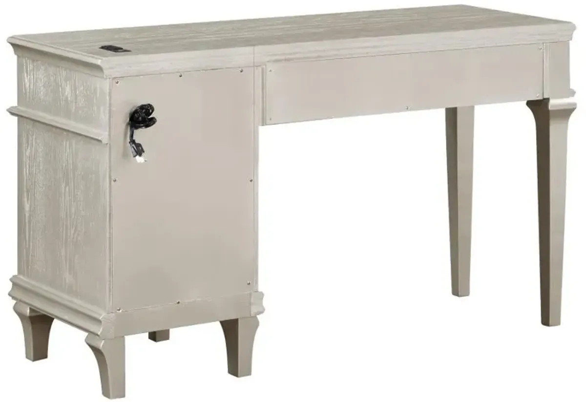 Evangeline - 4-Drawer Vanity Desk Makeup Table - Silver Oak