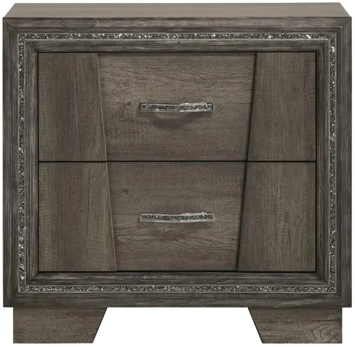 Janine - 2-Drawer Nightstand - Gray