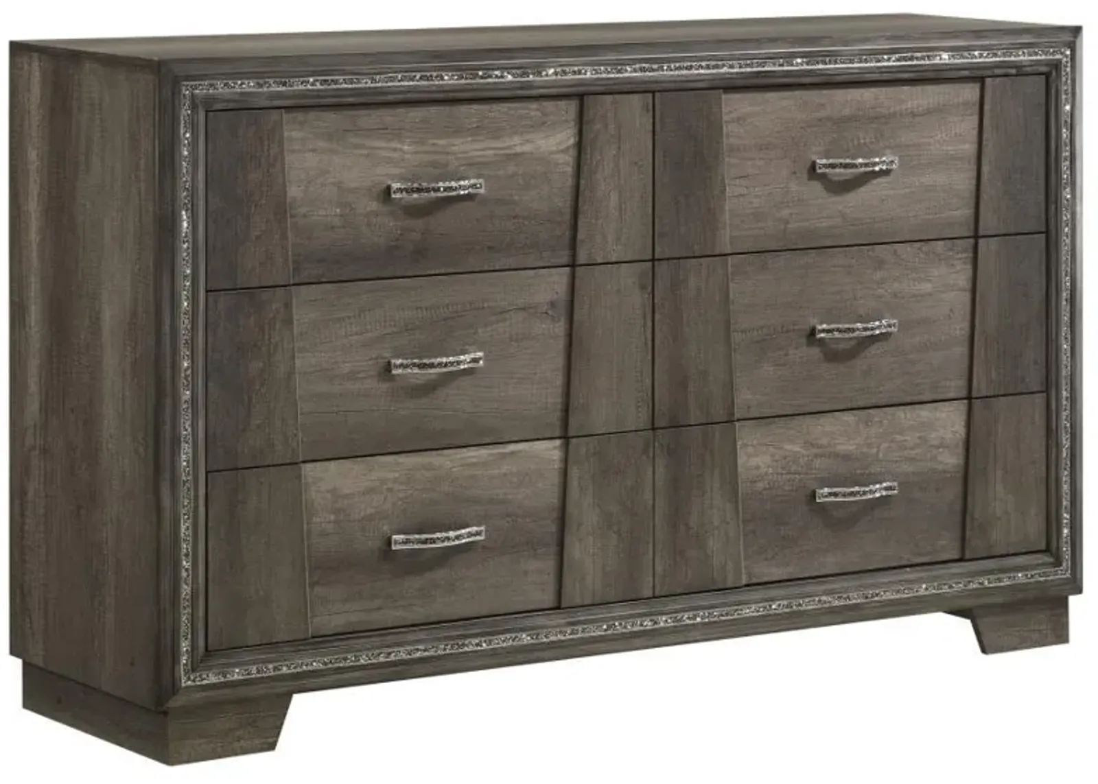 Janine - 6-Drawer Dresser - Gray