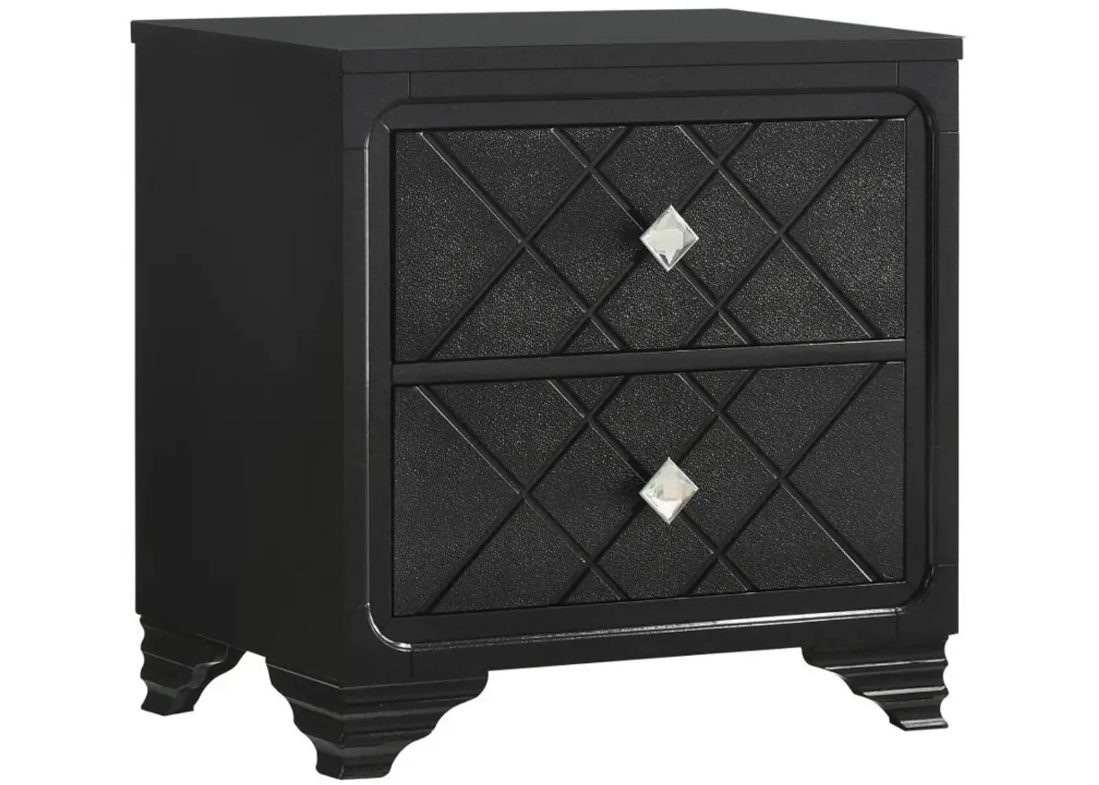 Penelope - 2-Drawer Nightstand - Midnight Star