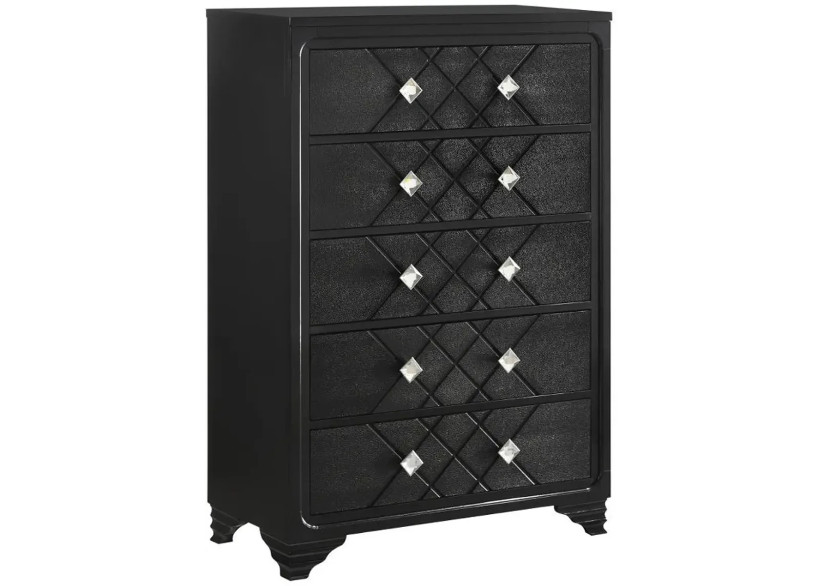 Penelope - 5-Drawer Bedroom Chest - Midnight Star