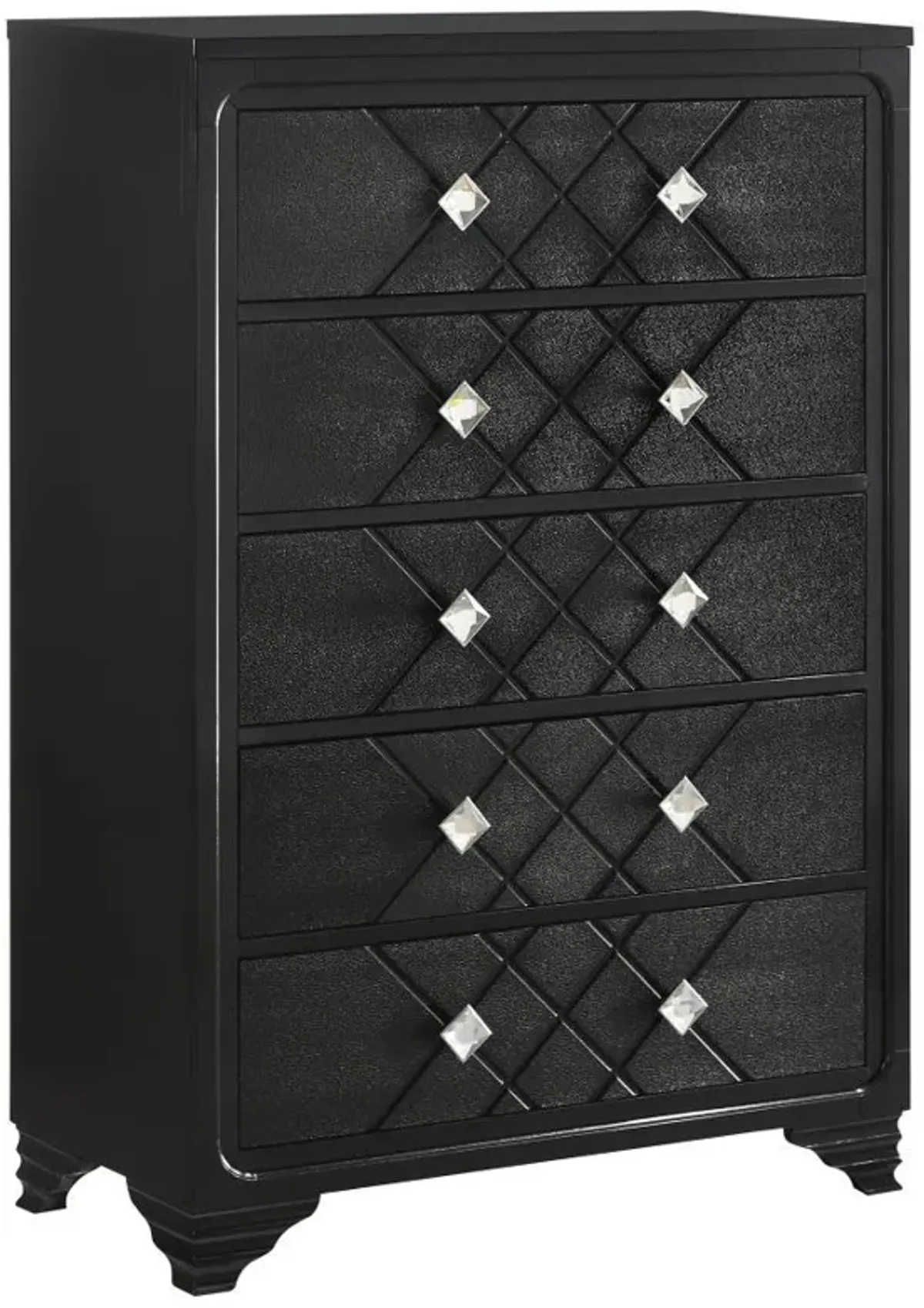 Penelope - 5-Drawer Bedroom Chest - Midnight Star