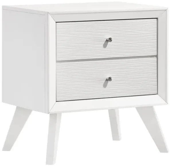 Janelle - 2-Drawer Nightstand - White