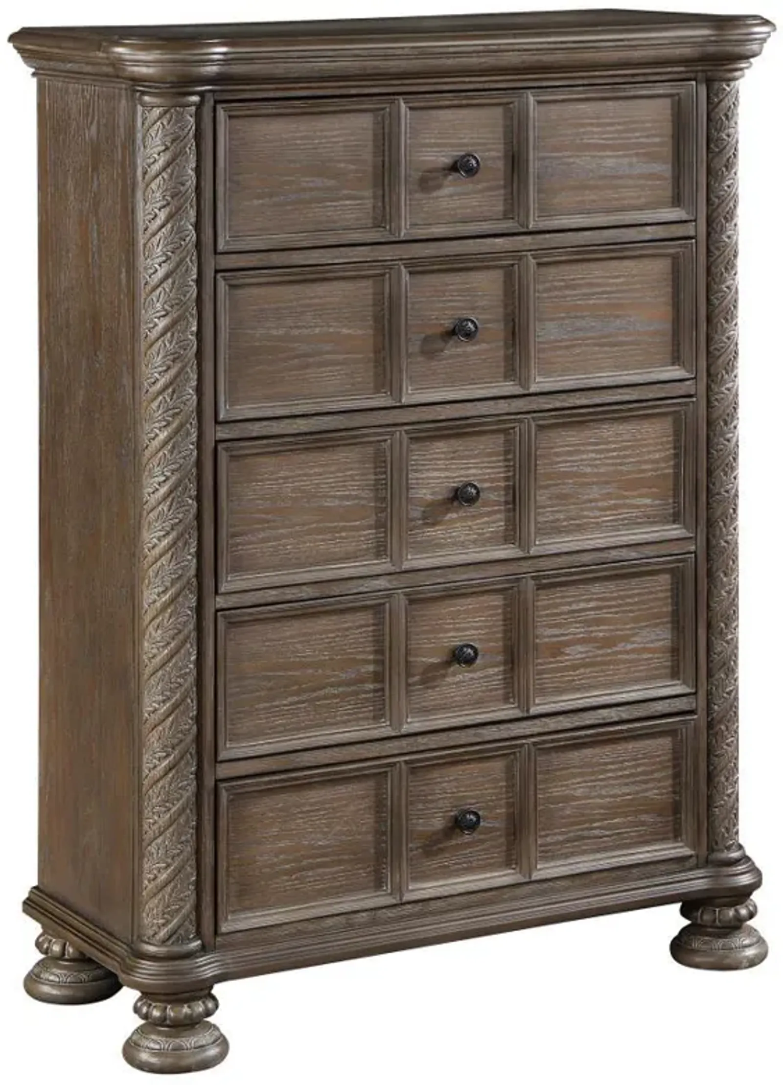 Emmett - 5-Drawer Bedroom Chest - Walnut