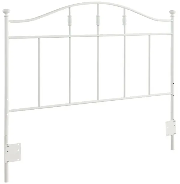 Loane - Queen / Full Metal Arched Headboard - White