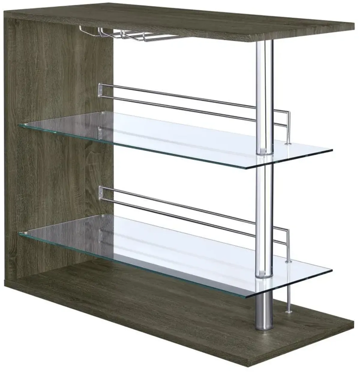 Prescott - Rectangular 2-Shelf Bar Unit