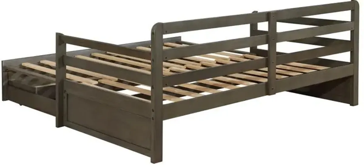 Sorrento - 2-Drawer Twin Long Daybed With Extension Trundle - Gray