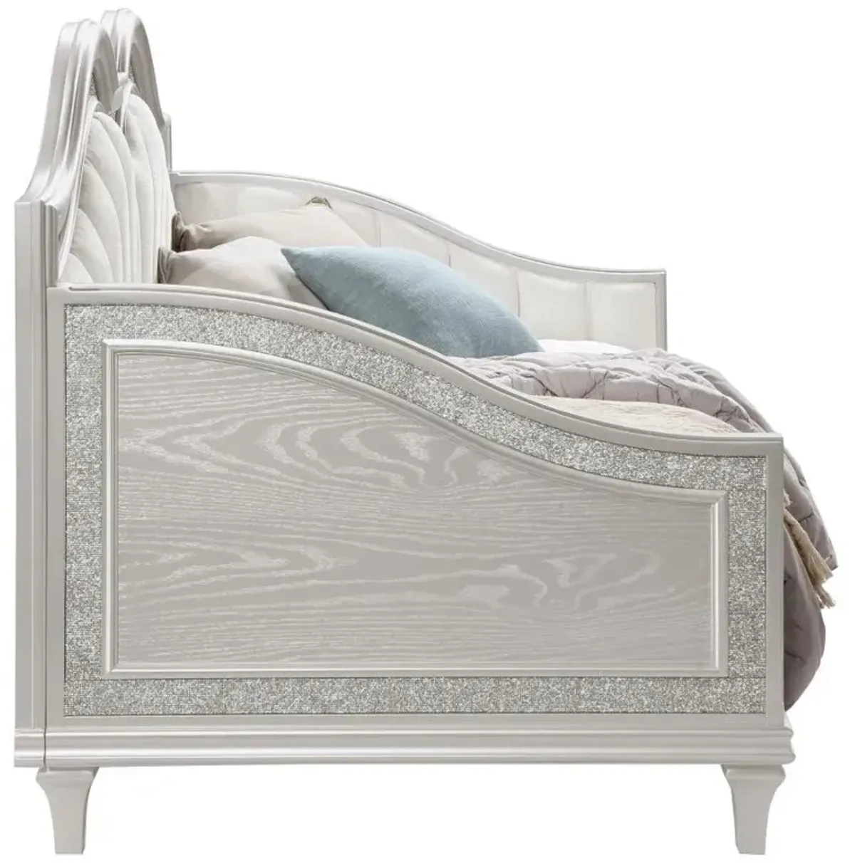 Evangeline - Upholstered Twin Daybed - Silver Oak