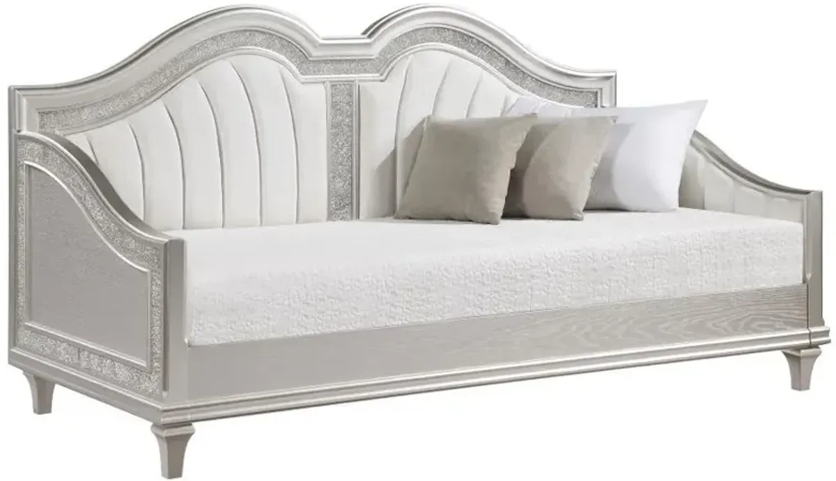 Evangeline - Upholstered Twin Daybed - Silver Oak