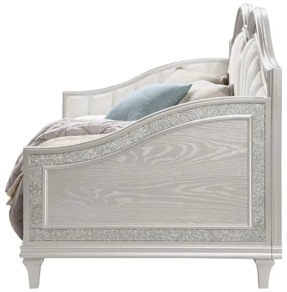 Evangeline - Upholstered Twin Daybed - Silver Oak