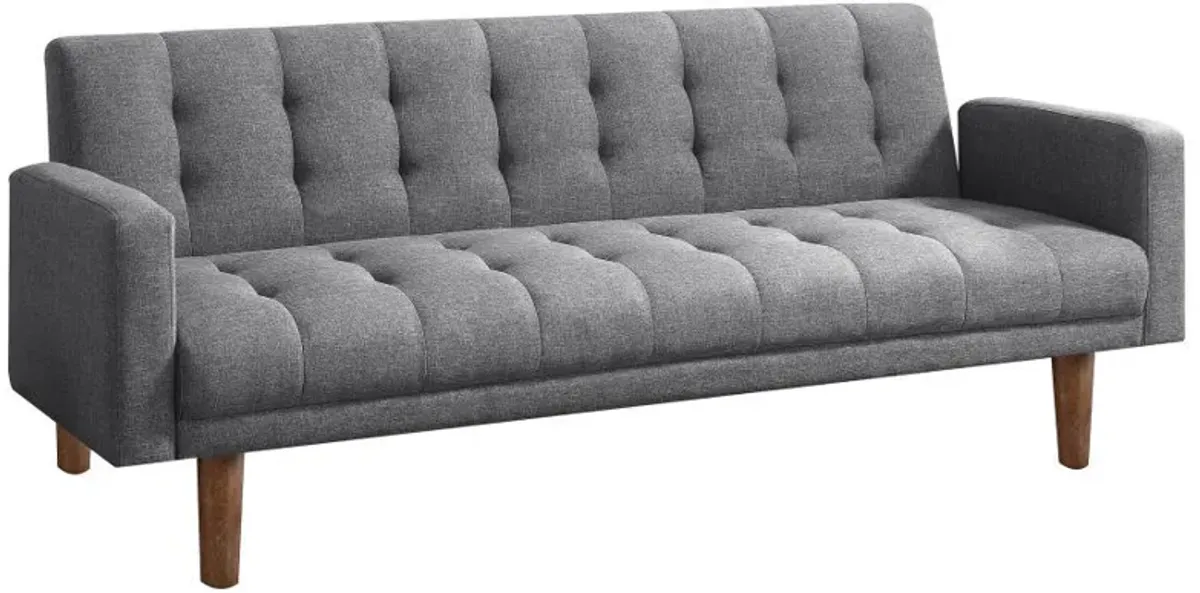 Sommer - Upholstered Tufted Convertible Sofa Bed - Gray