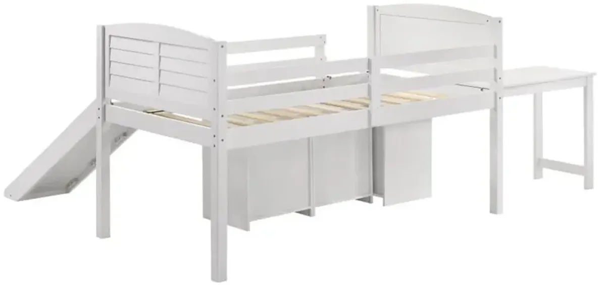 Millie - Twin Workstation Loft Bed - White