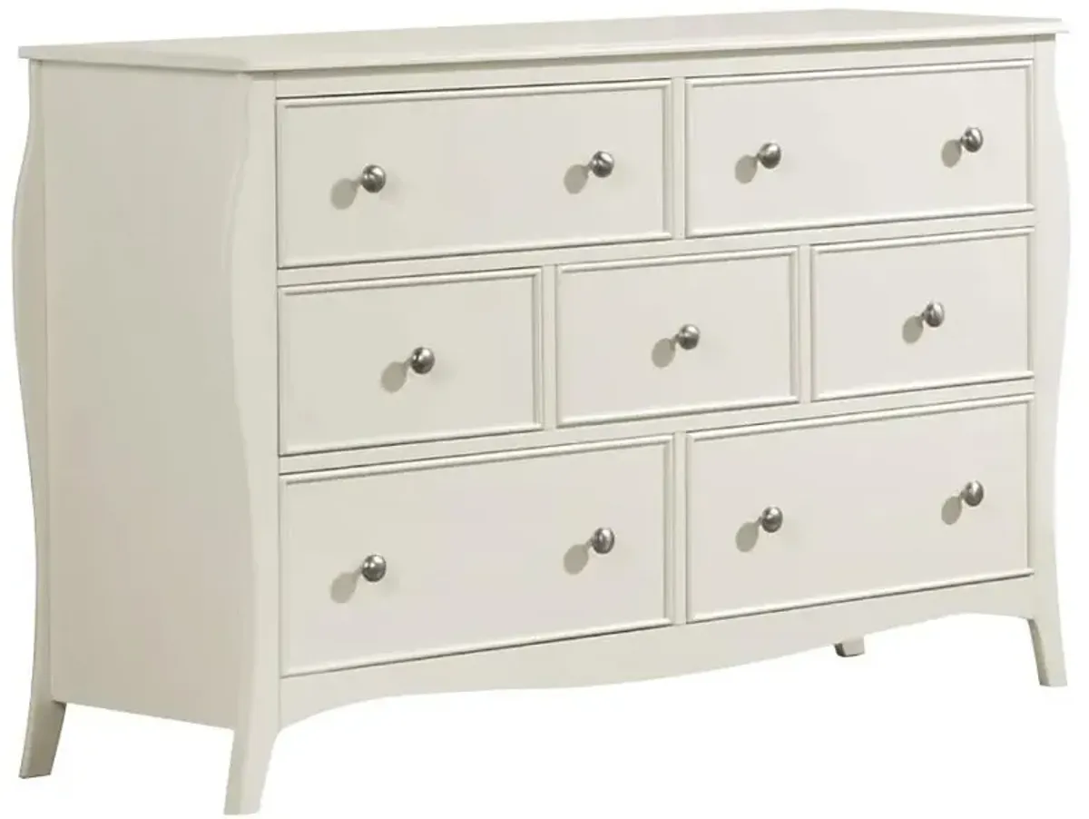 Dominique - 7-Drawer Dresser - Cream White