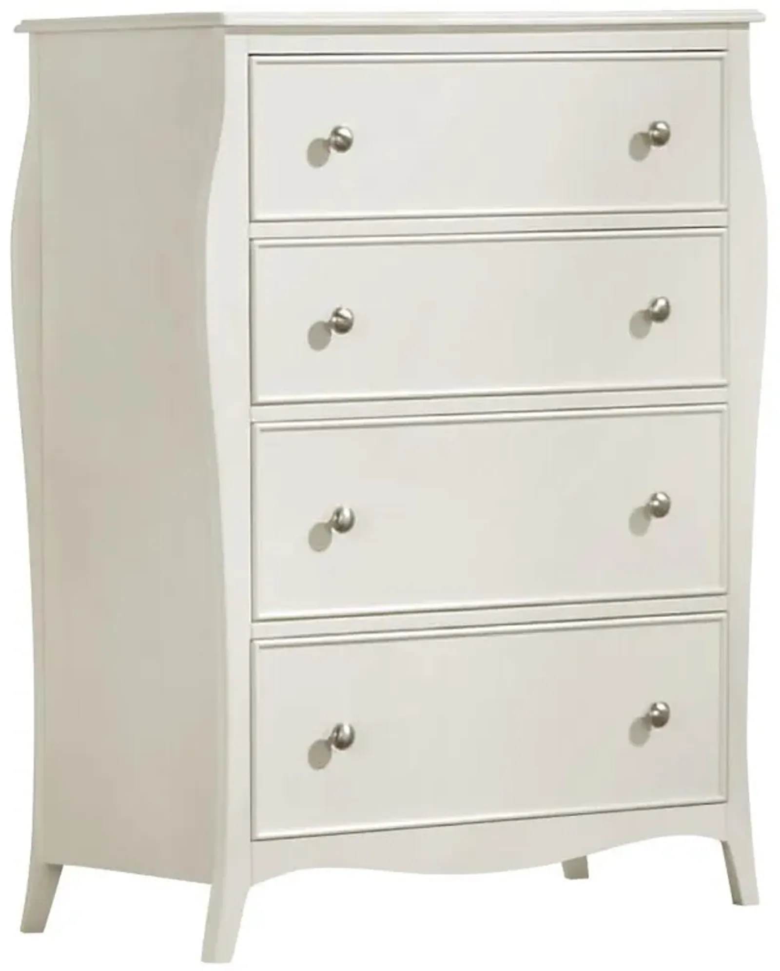 Dominique - 4-Drawer Bedroom Chest - Cream White