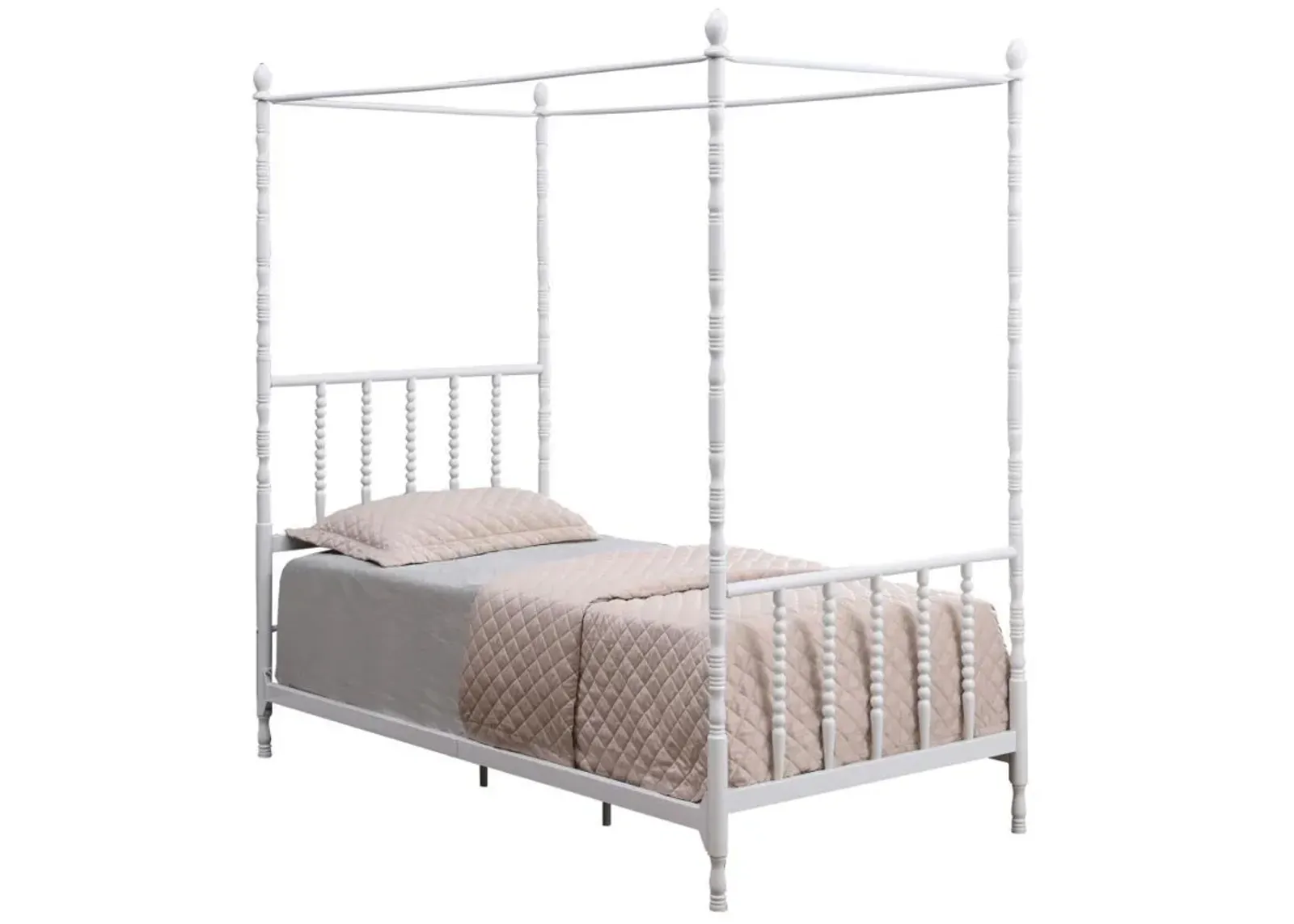 Betony - Twin Canopy Bed - White