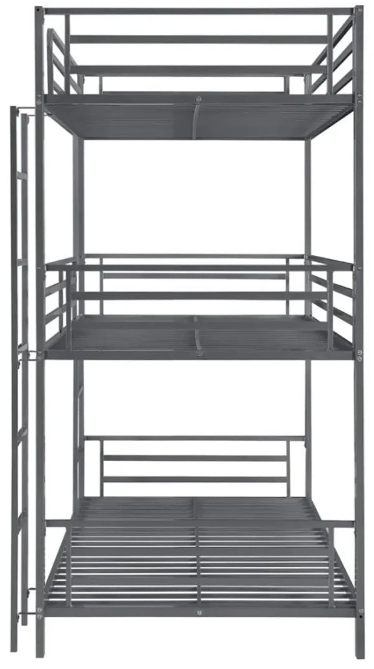 Maynard - Metal Twin Triple Bunk Bed - Gunmetal