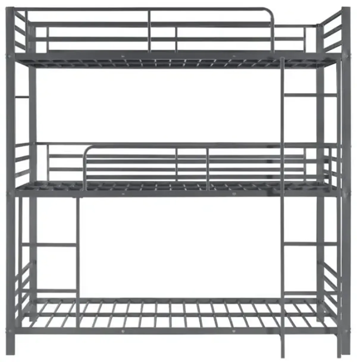 Maynard - Metal Twin Triple Bunk Bed - Gunmetal