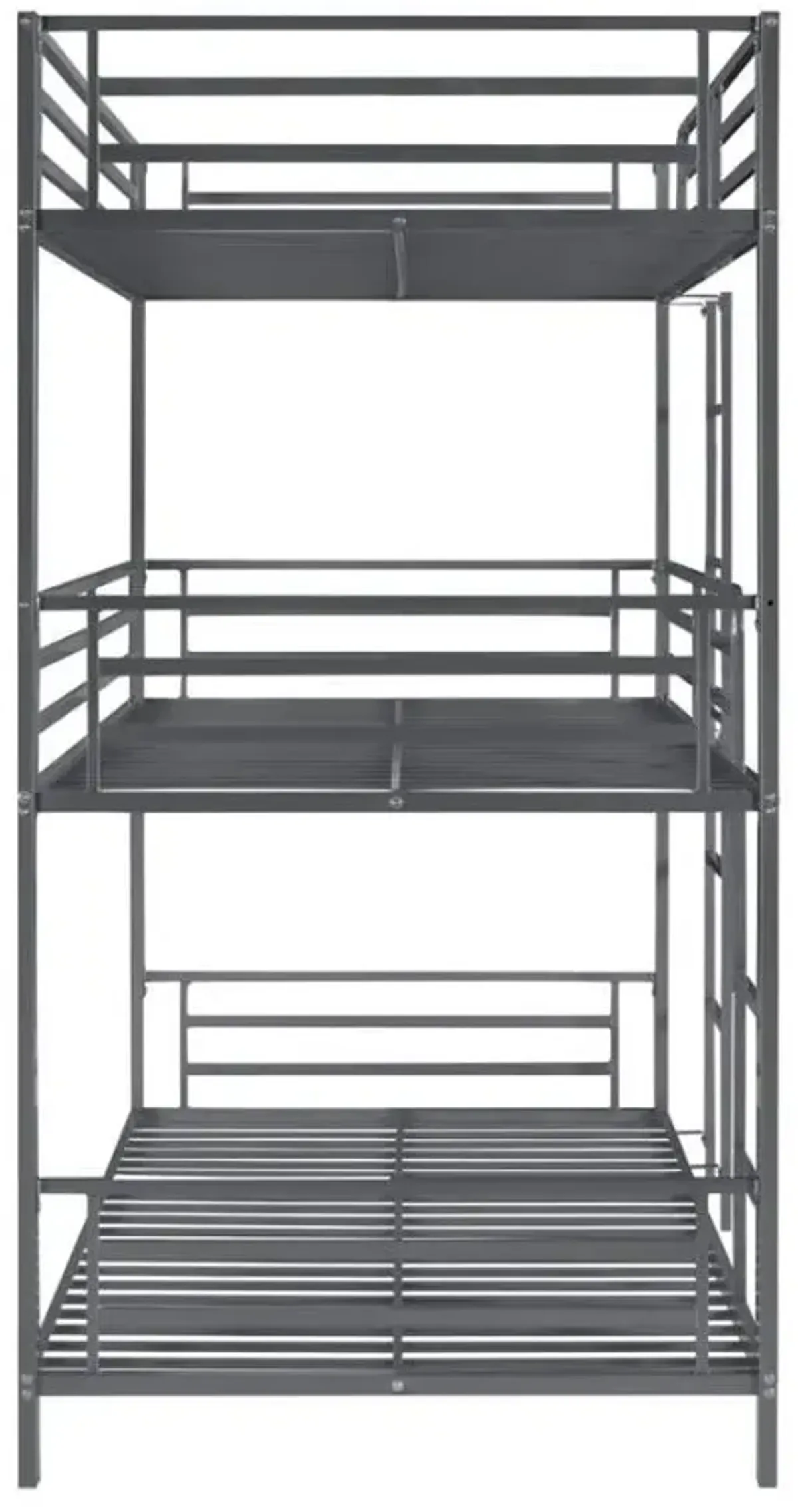 Maynard - Metal Twin Triple Bunk Bed - Gunmetal