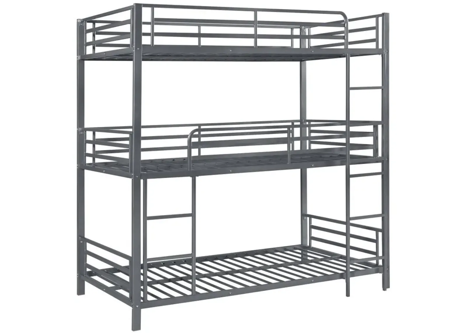 Maynard - Metal Twin Triple Bunk Bed - Gunmetal