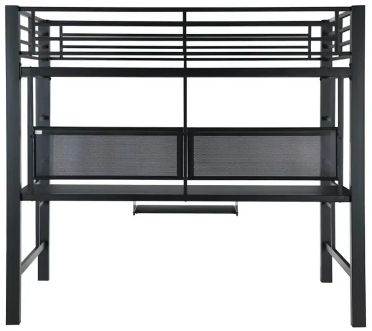 Avalon - Full Workstation Loft Bed - Black