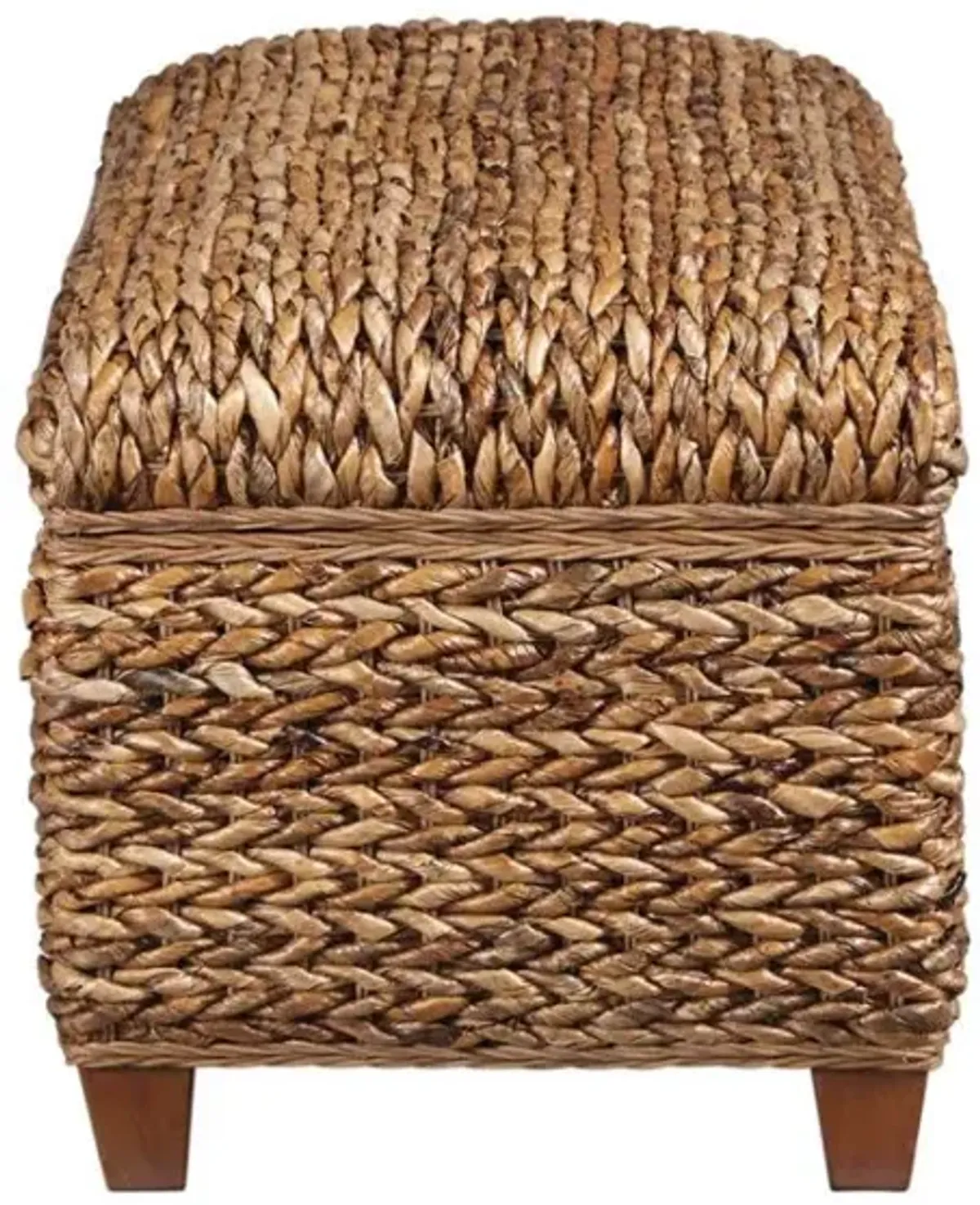 Laughton - Hand-Woven Banana Leaf Storage Trunk - Amber