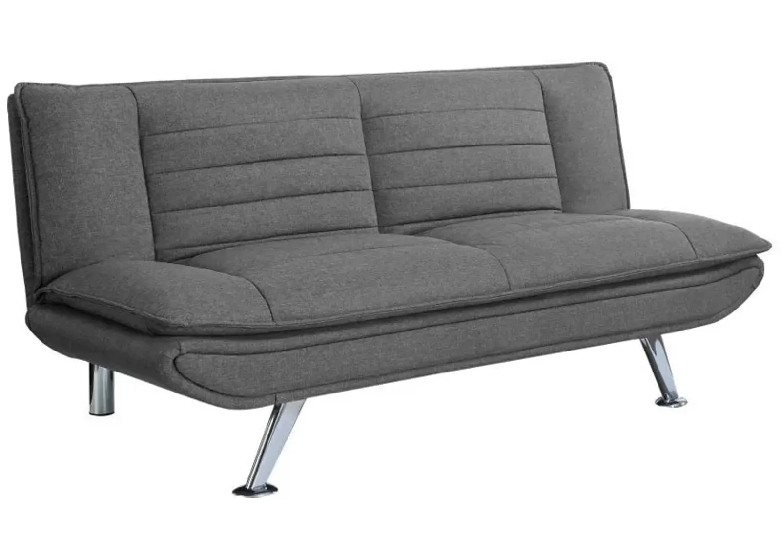 Julian - Upholstered Tufted Convertible Sofa Bed - Gray