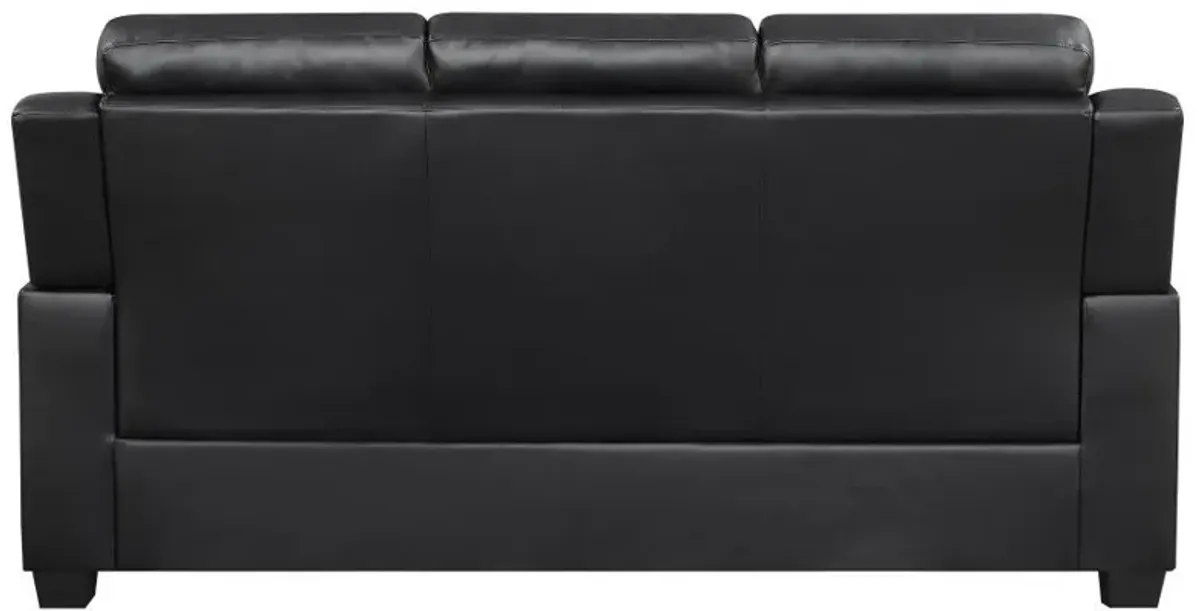 Finley - Upholstered Padded Arm Tufted Sofa - Black