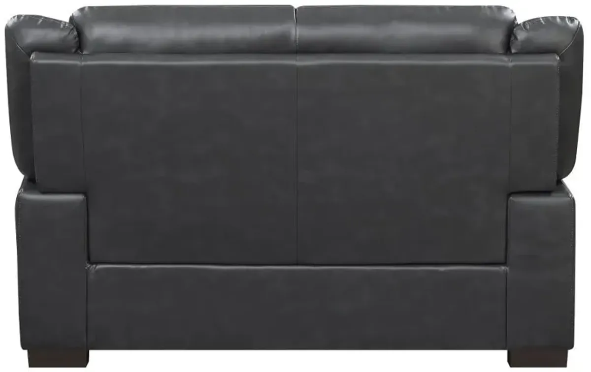 Arabella - Upholstered Padded Arm Loveseat - Gray