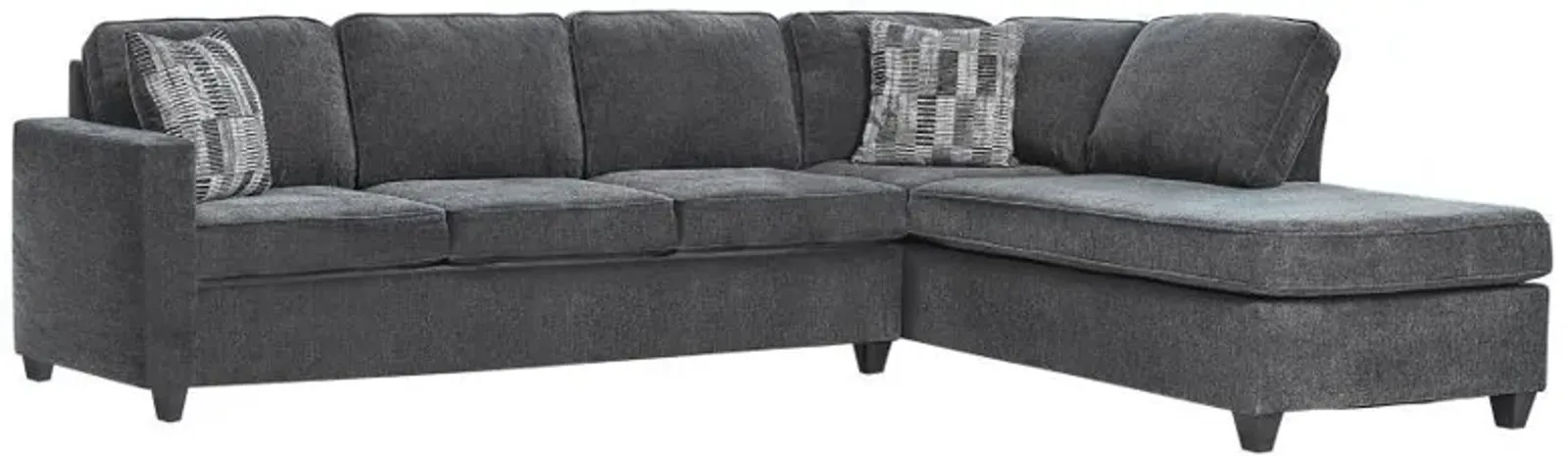 Mccord - Upholstered Track Arm Sectional Sofa - Dark Gray