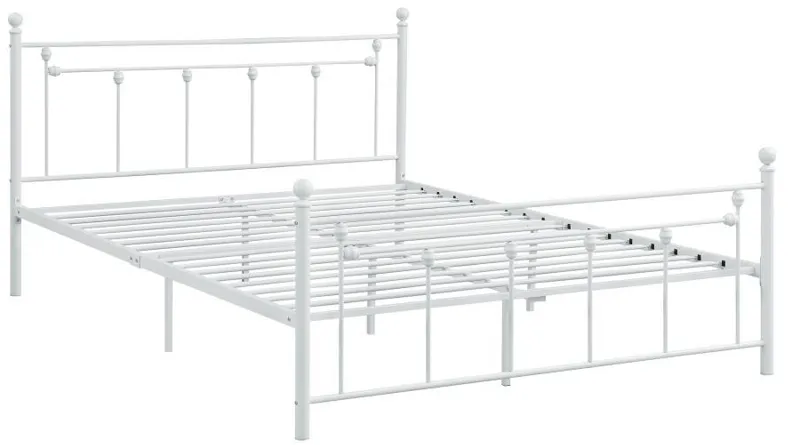 Canon - Metal Slatted Headboard Platform Bed