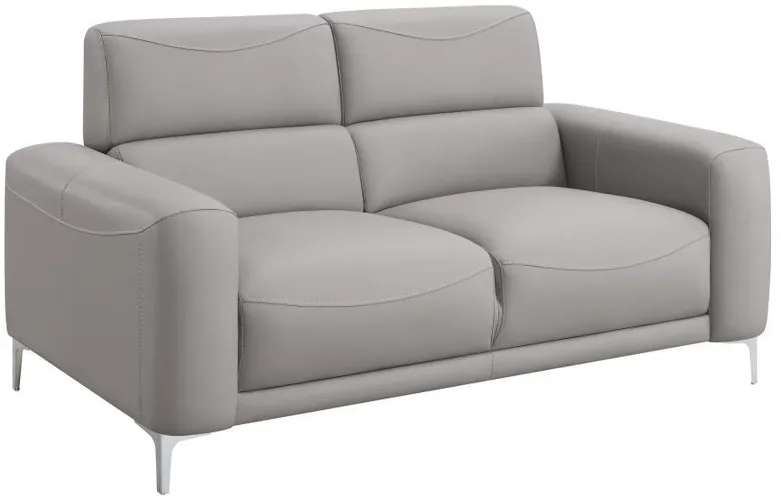 Glenmark - Track Arm Upholstered Loveseat - Taupe