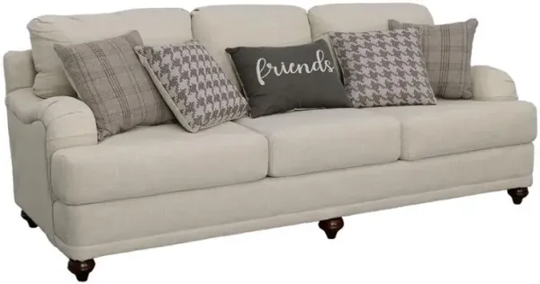 Glenn - Upholstered English Arm Sofa - Light Gray